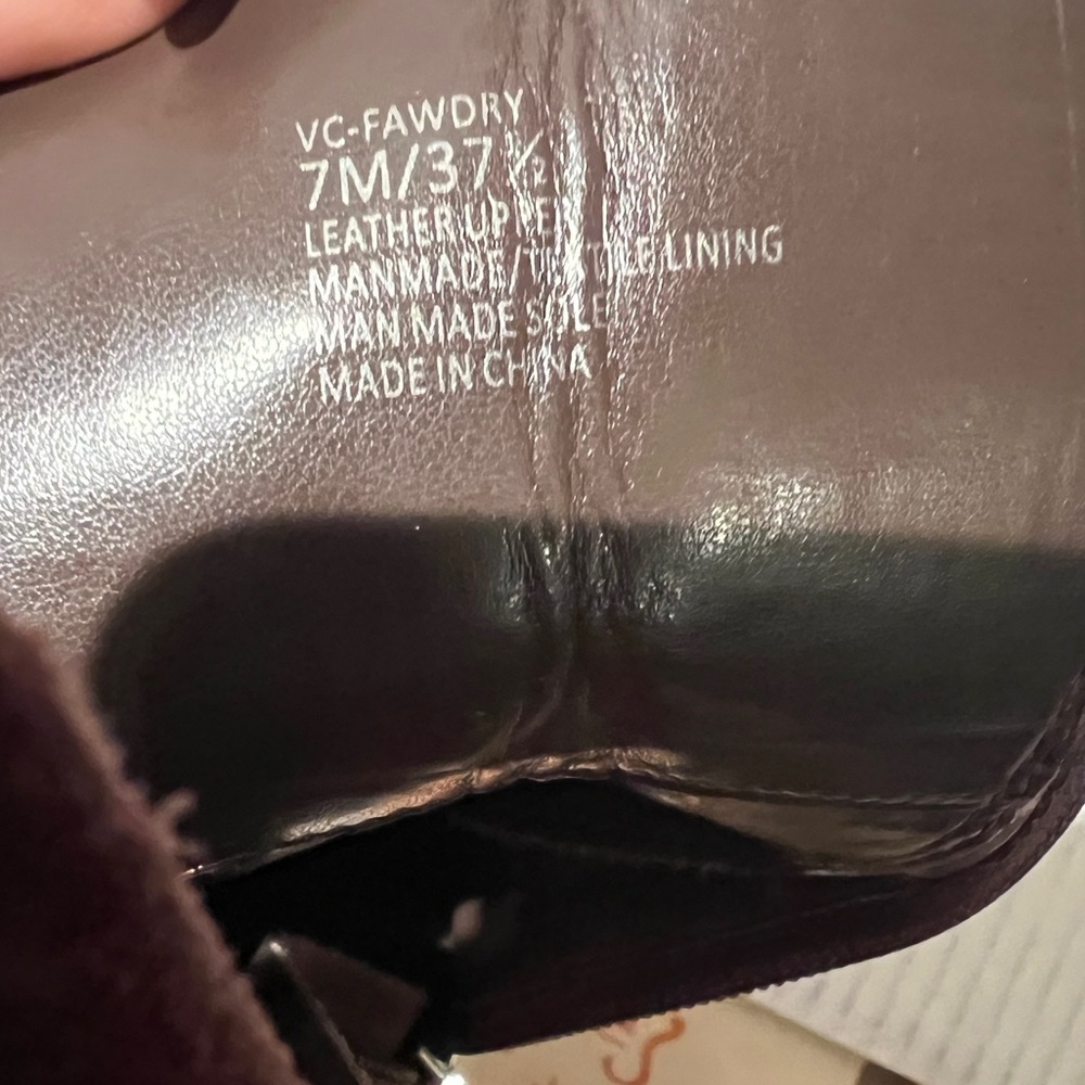 VINCE CAMUTO Fawdry Chocolate Brown Suede Lace Up Combat Motto Boot Size 7M NEW - Picture 10 of 14